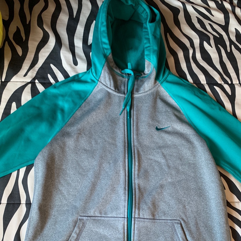 Teal Therma-Fit Zipper Sweater